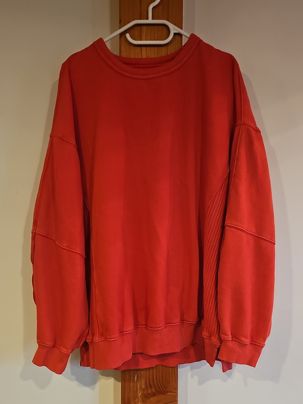Aaerie Men's Bold Coral Crewneck Sweatshirt